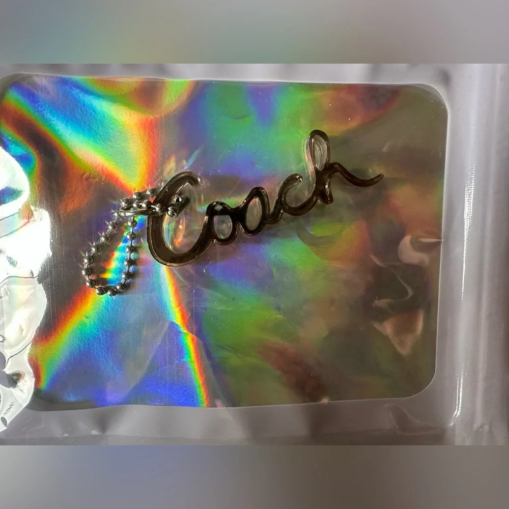 Auth Coach acrylic hangtag- Coach Poppy Limited Edition